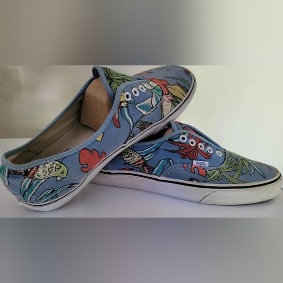 (SOLD)Vintage Vans Van Doren Authentic Blue Parrot Skate Shoes 2013 Mens Size 11 - Picture 6 of 8